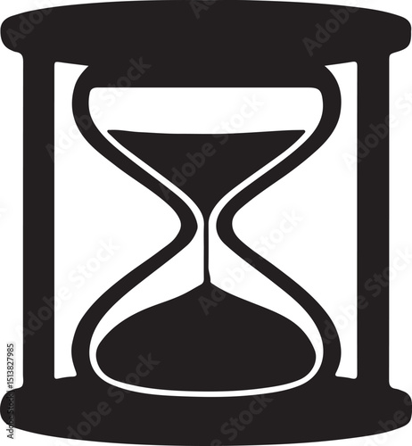 hourglass vector illustration