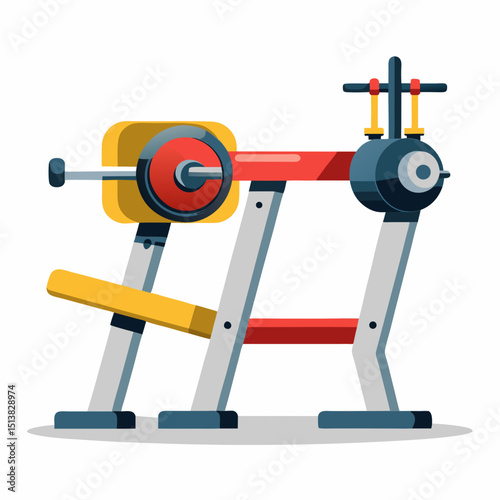 gym equipment vector illustration
