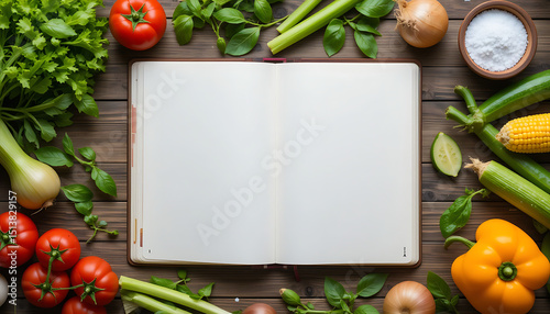 vegetables on a wooden background