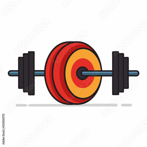 dumbbell isolated on white background