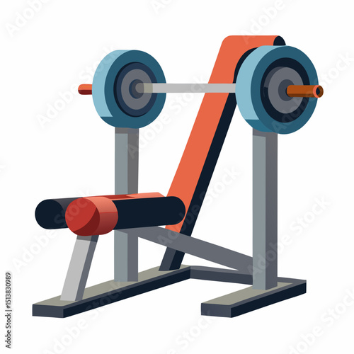 dumbbell on white background