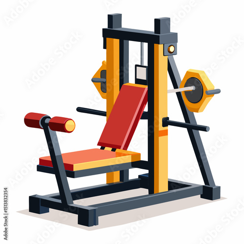 isolated, equipment, gym, white, fitness, sport, machine, exercise, tool, bike, health, training, construction, metal, 3d, bicycle, nobody, power, object, home, work, treadmill, steel, stationary, wor