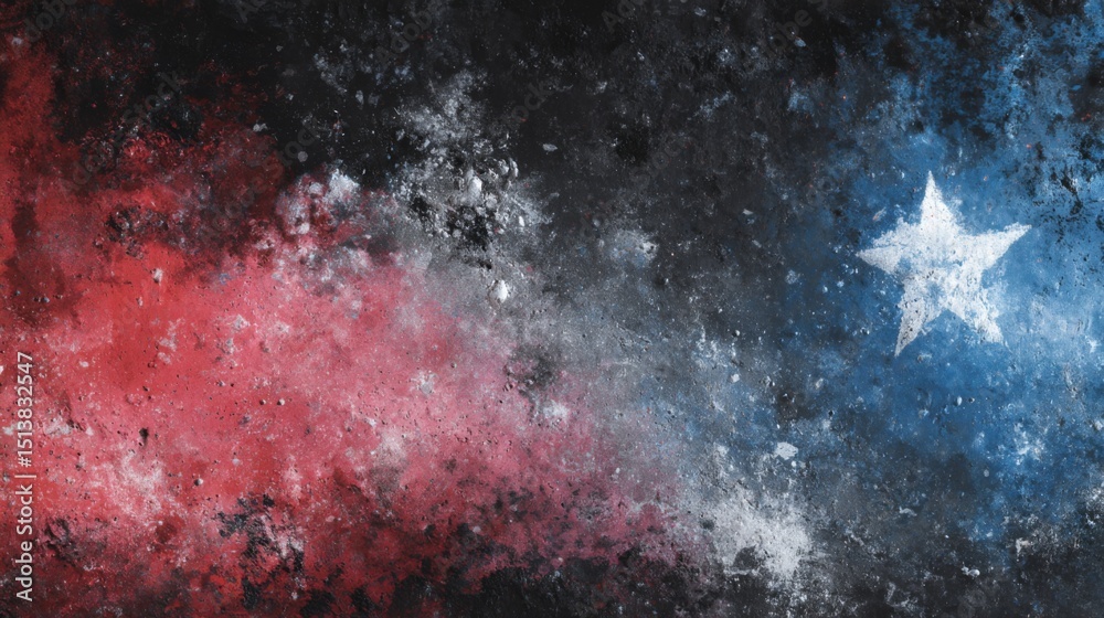 Red Blue White Star Galaxy Abstract Paint Texture Red Blue White Star Galaxy Abstract Paint Texture