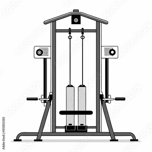 vector illustration of a gym equipment