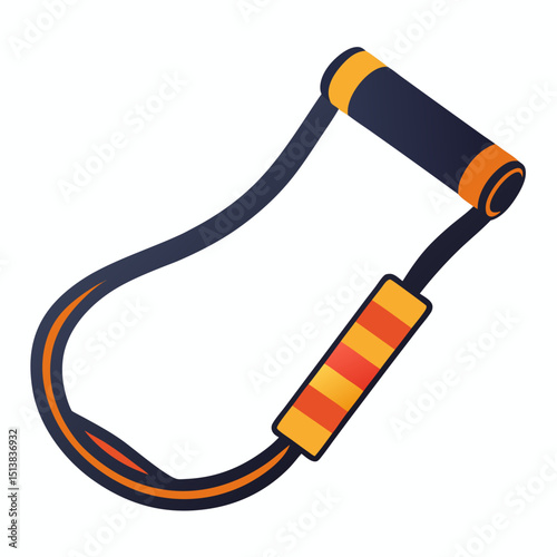 electric cable isolated on white background