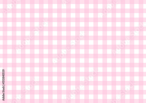 ピンクのチェック柄	
