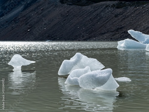 beautiful amazing glacier landscape in los glaciares national patk patagonia photo