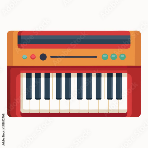 piano keys vector illustration