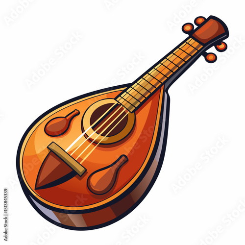 acoustic guitar vector illustration