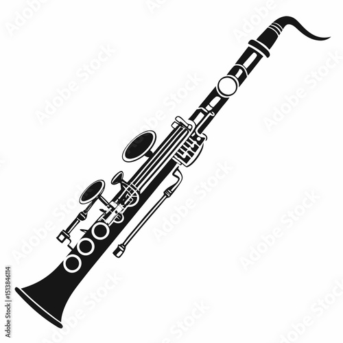 saxophone isolated on white background