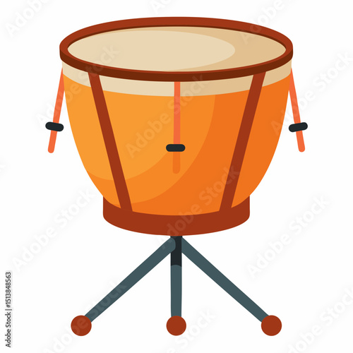 drum and drumsticks