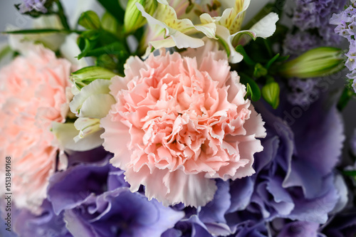 Fototapeta Naklejka Na Ścianę i Meble -  bouquet of pink peonies