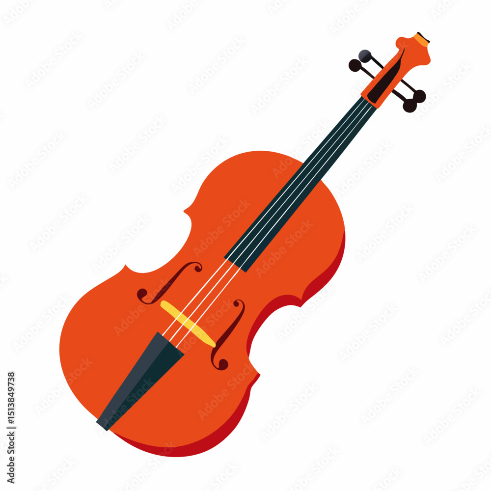 Fototapeta premium violin vector illustration