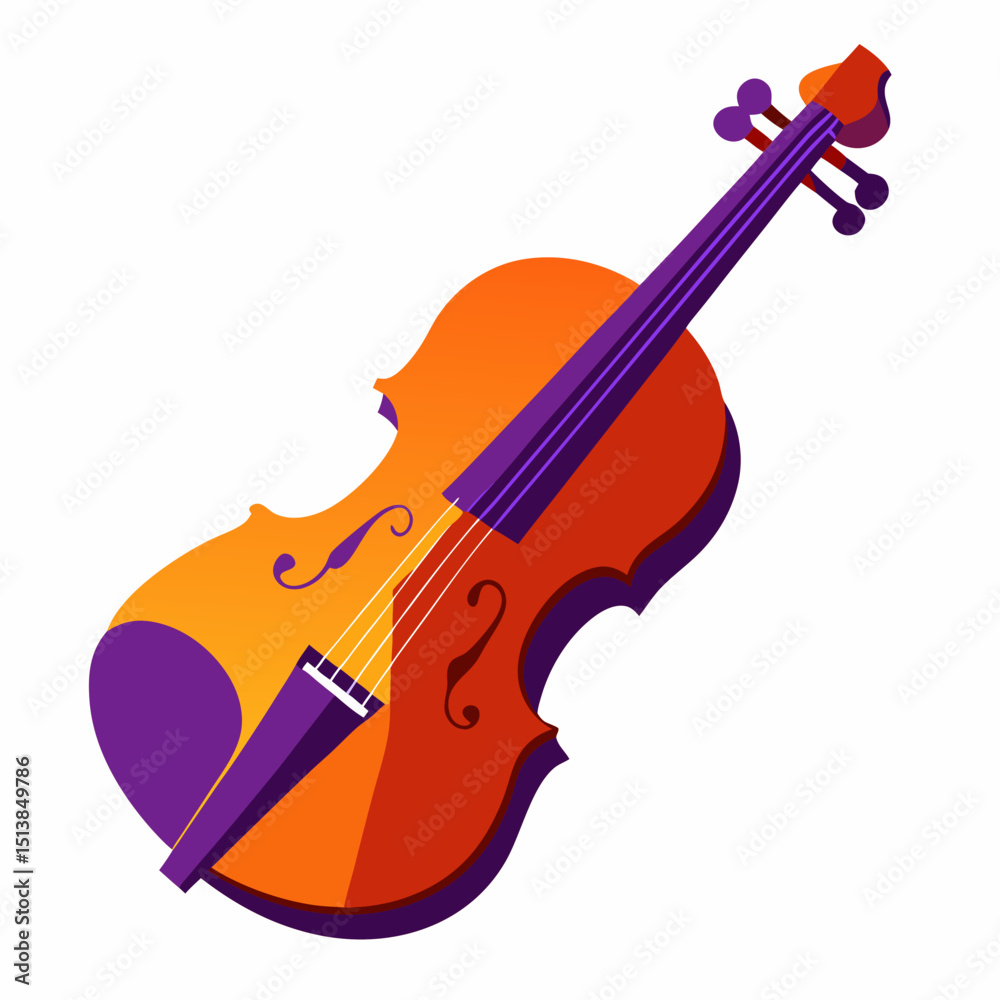 Fototapeta premium violin isolated on white