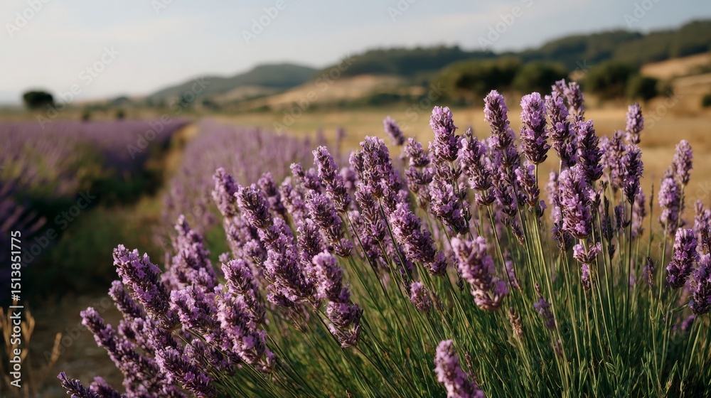 Fototapeta premium Lavender Field in Bloom Landscape