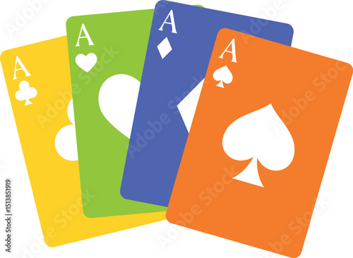 card game gambling illustration 