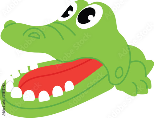 crocodile dentist toy illustration