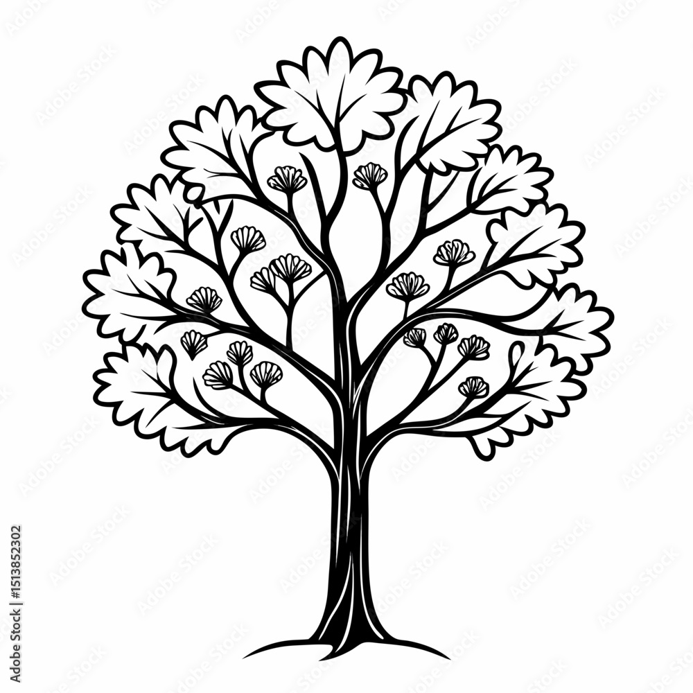 Obraz premium vector tree silhouette isolated