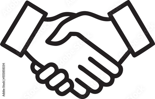 handshake vector illustration