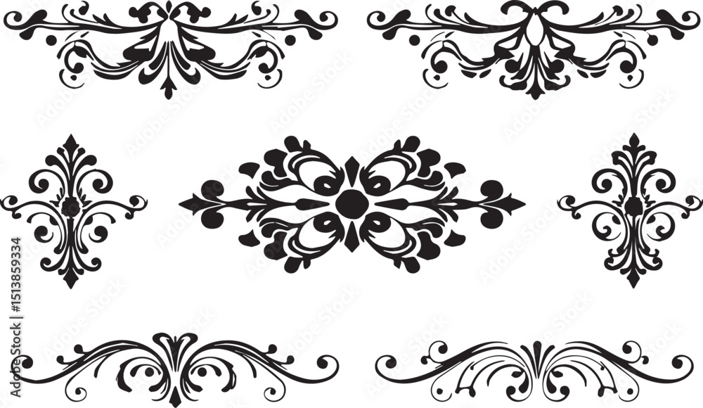 A set of elements, symbols, ornaments, mandalas. Hand drawn vector illustration A set of elements, symbols, ornaments, mandalas. Hand drawn vector illustration