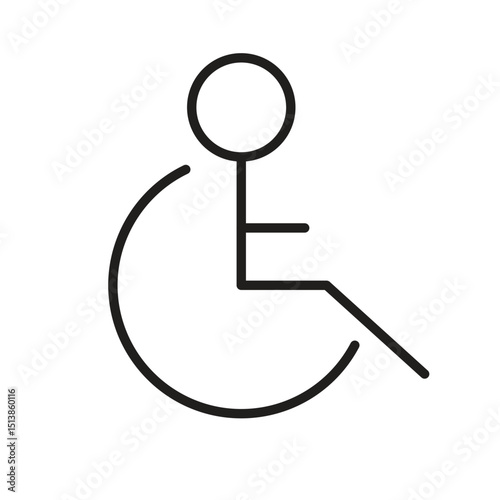 disabled person sign, wheelchair symbol icon