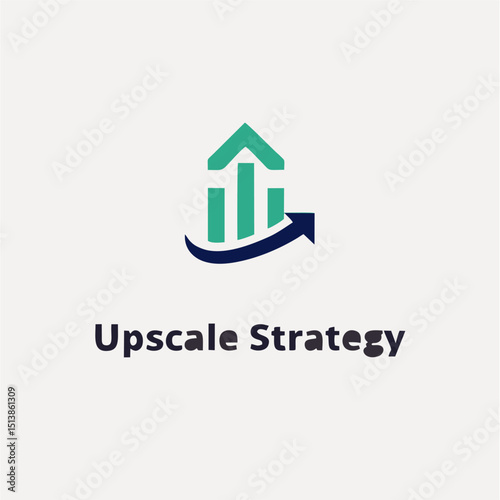 Business Growth Logo – Upward Arrow Icon for Strategic Consulting Firm