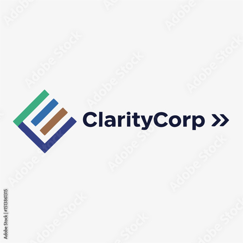 Corporate Consulting Logo – Geometric E Letter Design for Business Strategy