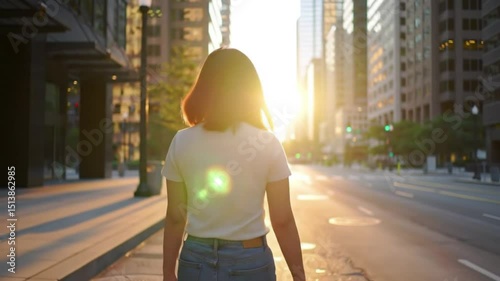 walking in the city