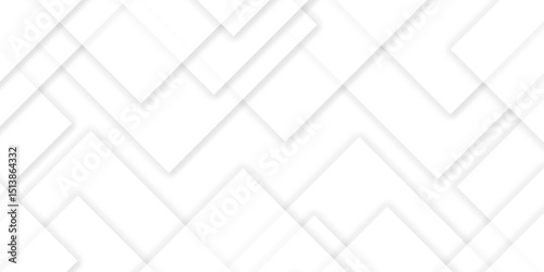 Abstract background seamless with lines and technology square triangle geometric texture background. White geometric minimal and rectangle shape banner design. Modern background used about technology.