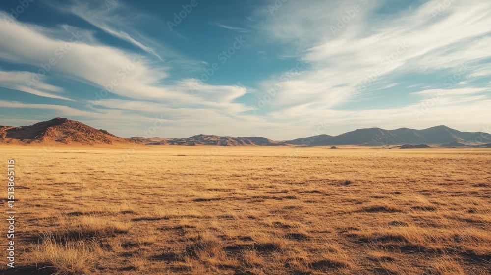 Fototapeta premium Open, Dry Landscape