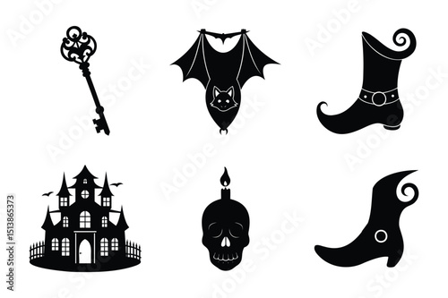 Halloween Silhouettes Set