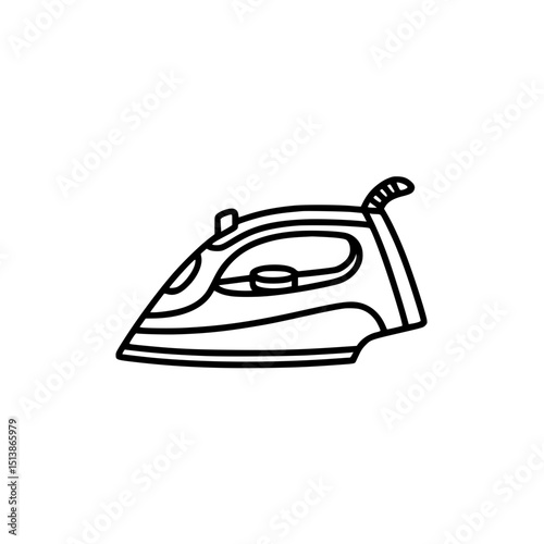 Electric iron illustration