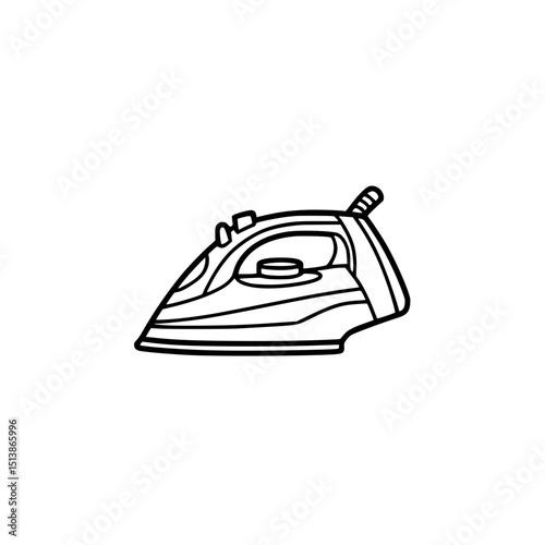 Electric iron illustration