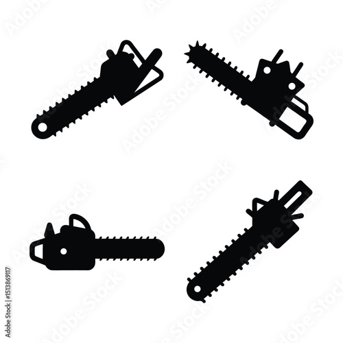 set of black and white tools