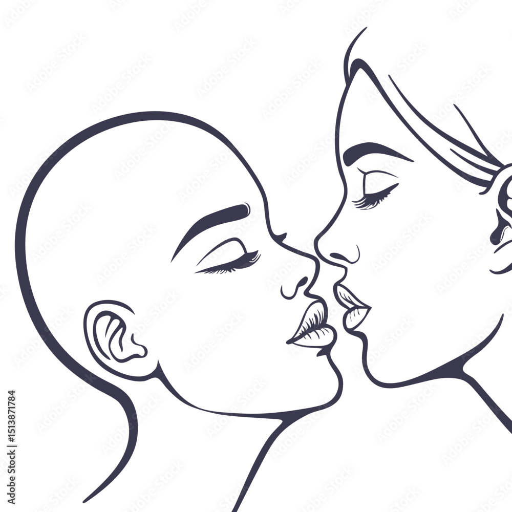 Minimalist Kissing Emoji with Puckered Lips
Minimalist Kissing Emoji with Puckered Lips