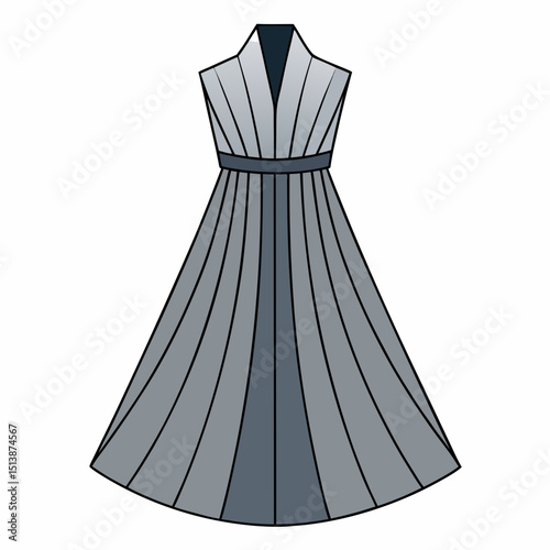 elegant dress on a mannequin