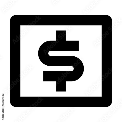 vector illustration of a dollar sign