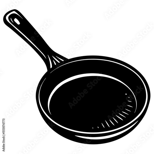 cast iron pan Silhouette 