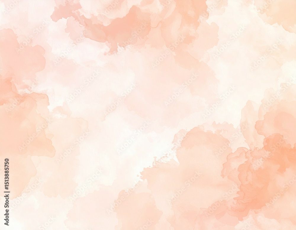 Abstract watercolor background with soft peach and white hues creating a dreamy and ethereal effect Abstract watercolor background with soft peach and white hues creating a dreamy and ethereal effect