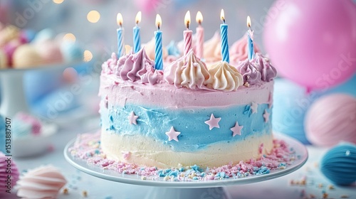 Wallpaper Mural birthday cake with candles Magical Frosted Birthday Torontodigital.ca