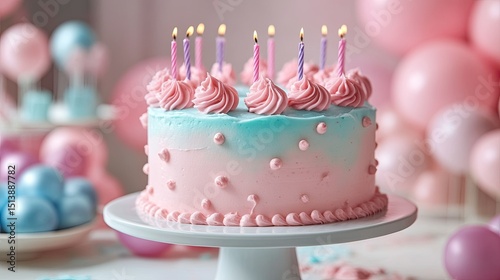 Wallpaper Mural birthday cake with candles Magical Frosted Birthday Torontodigital.ca