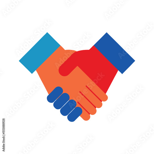 hand shake vector