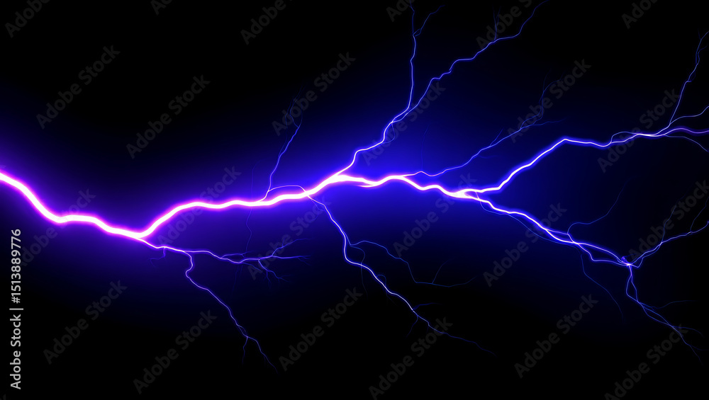 Fototapeta premium lightning in the night