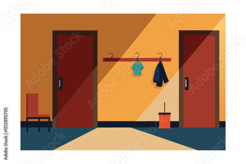open door to the house