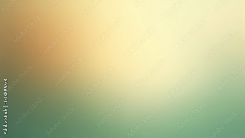 Fototapeta premium Subtle Gradient Background Soft Green and Golden Hues