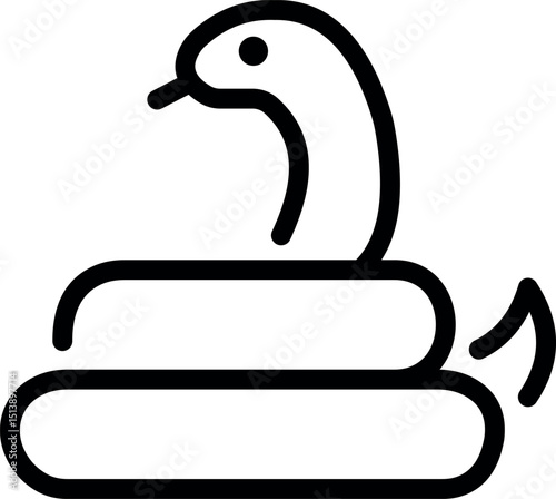 Snake outline icon