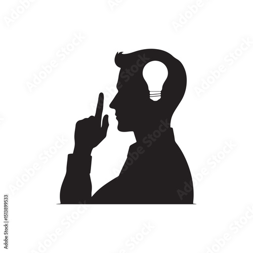 a man getting an idea