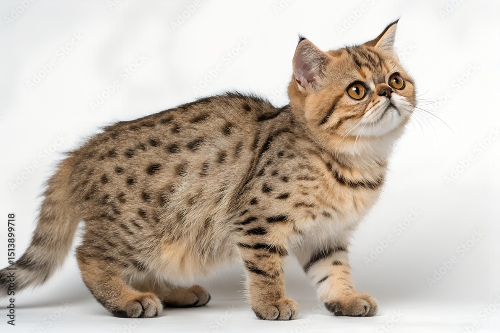 Naklejka premium exotic shorthair cat isolated on white background
