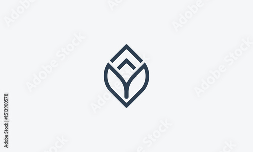 Flat letter l logo design template