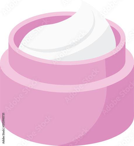 Modern Skincare and beauty treatment moisturizing cream vector illustration